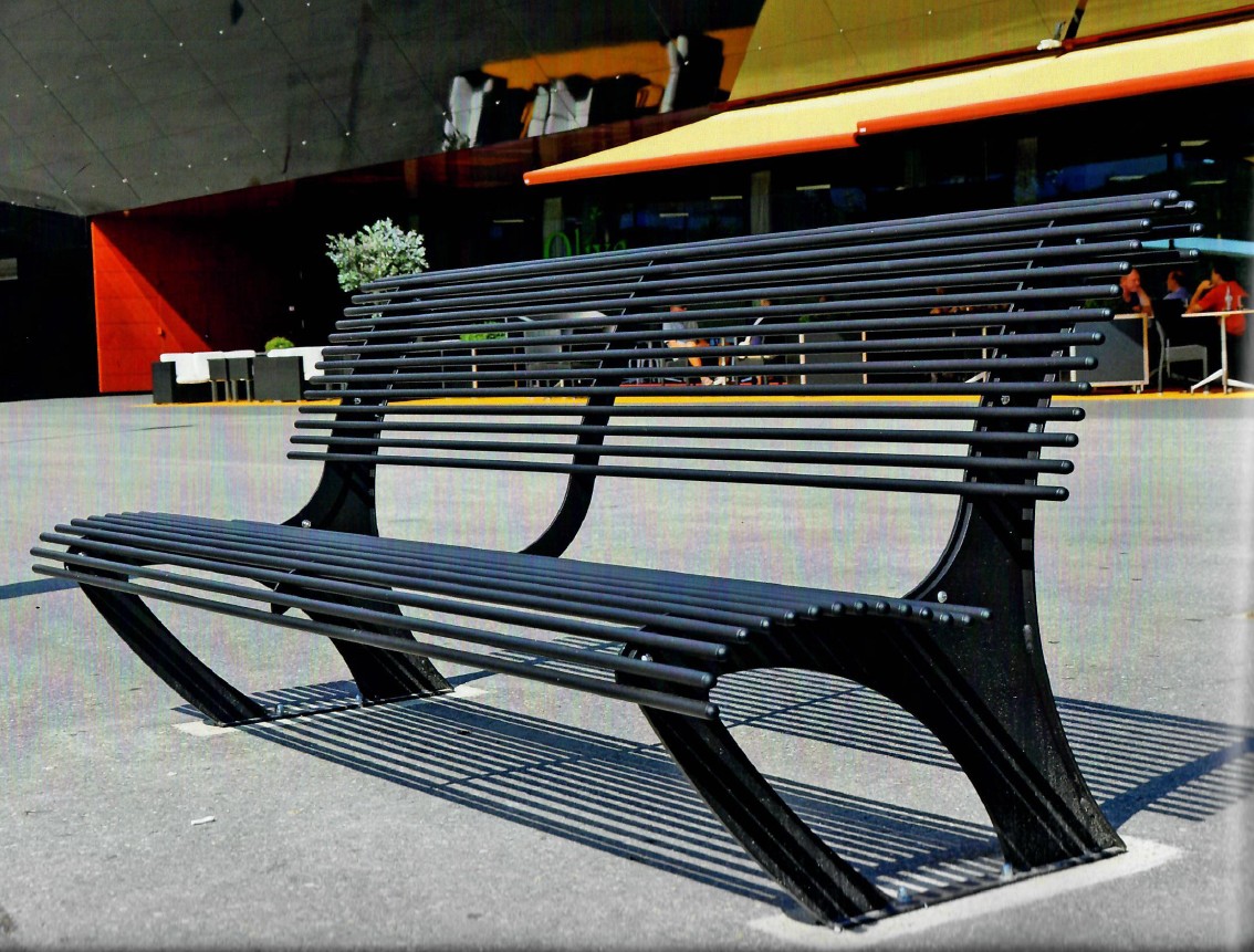 Banc acier Folk 1